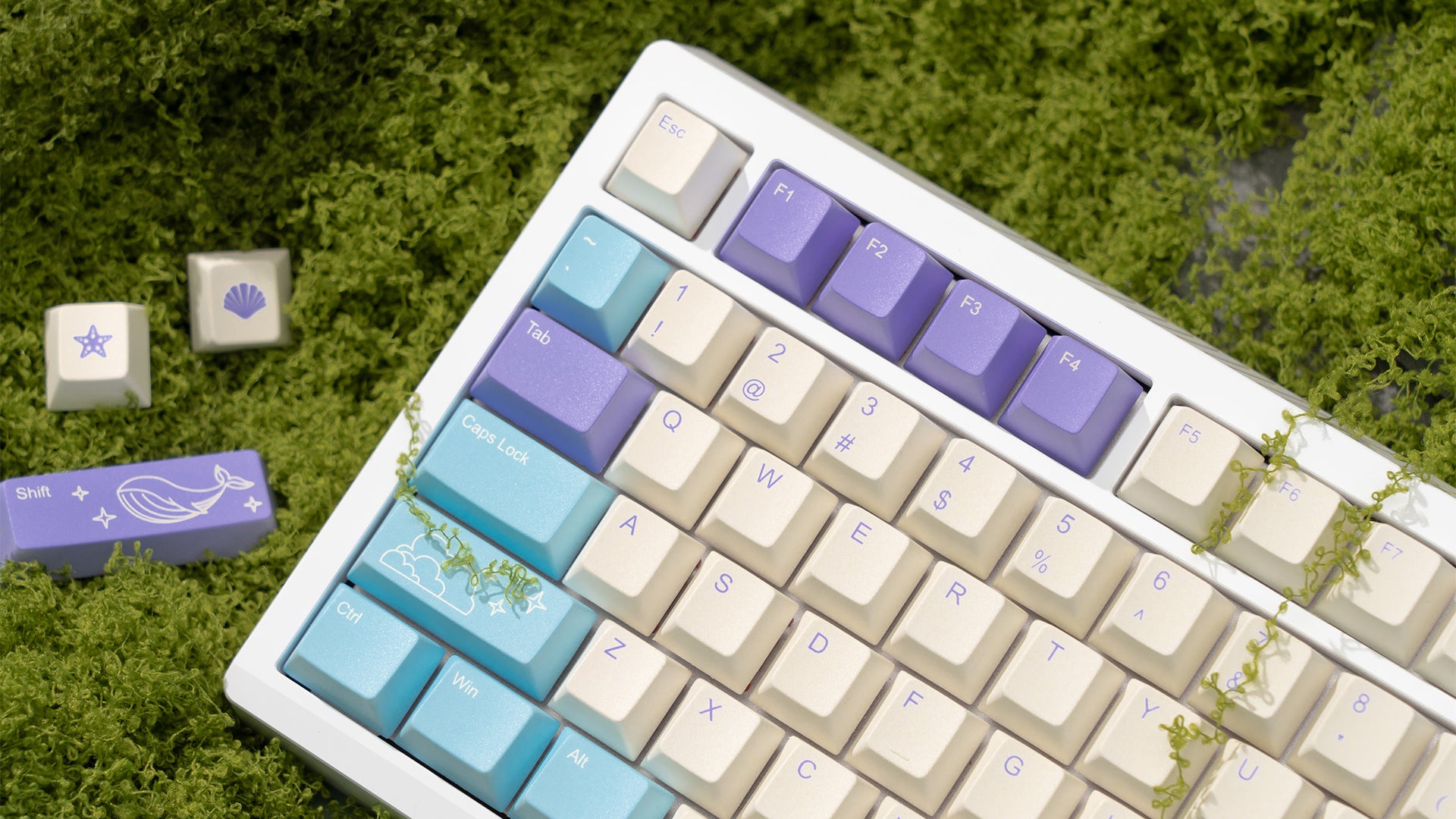 Whale Keycap Set