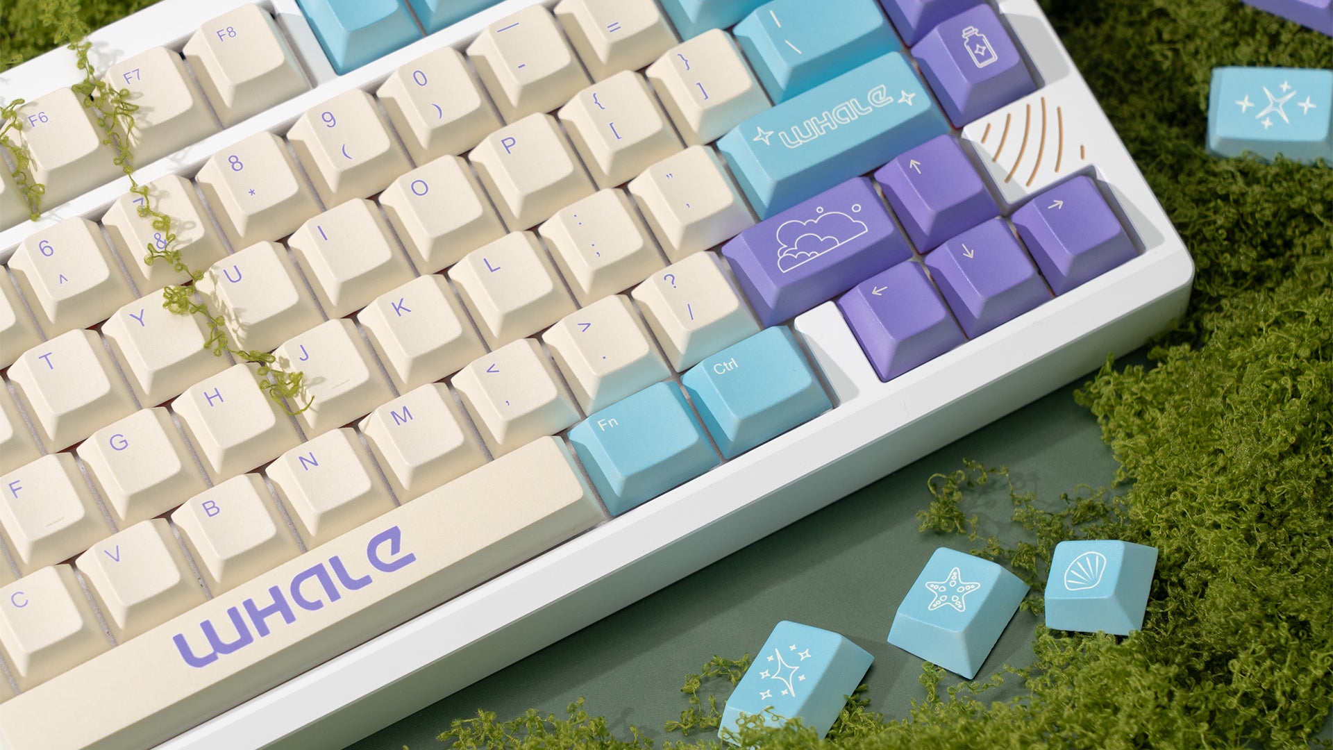 Whale Keycap Set