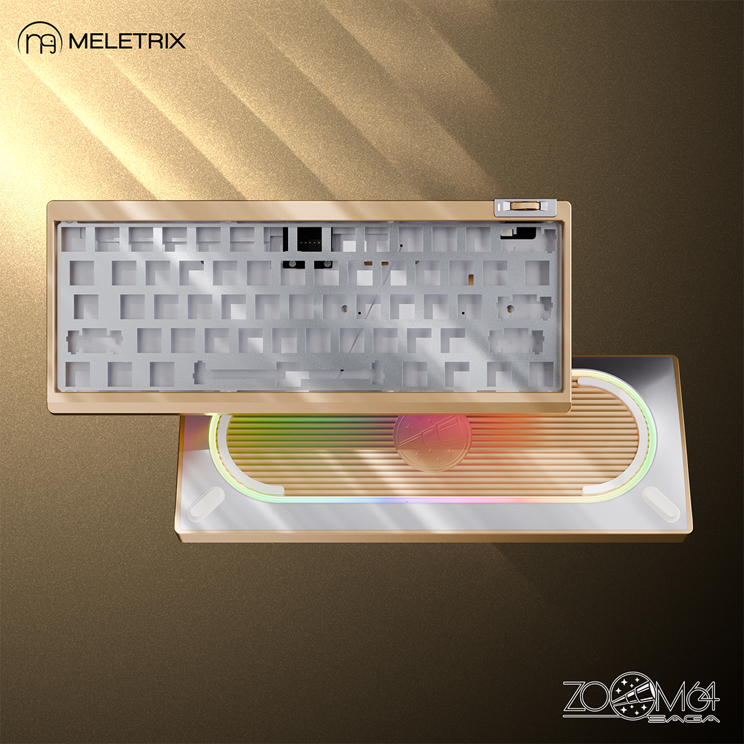 Zoom64 Case Kit (Velvet Gold) + WS Flux Switches(63 pcs)
