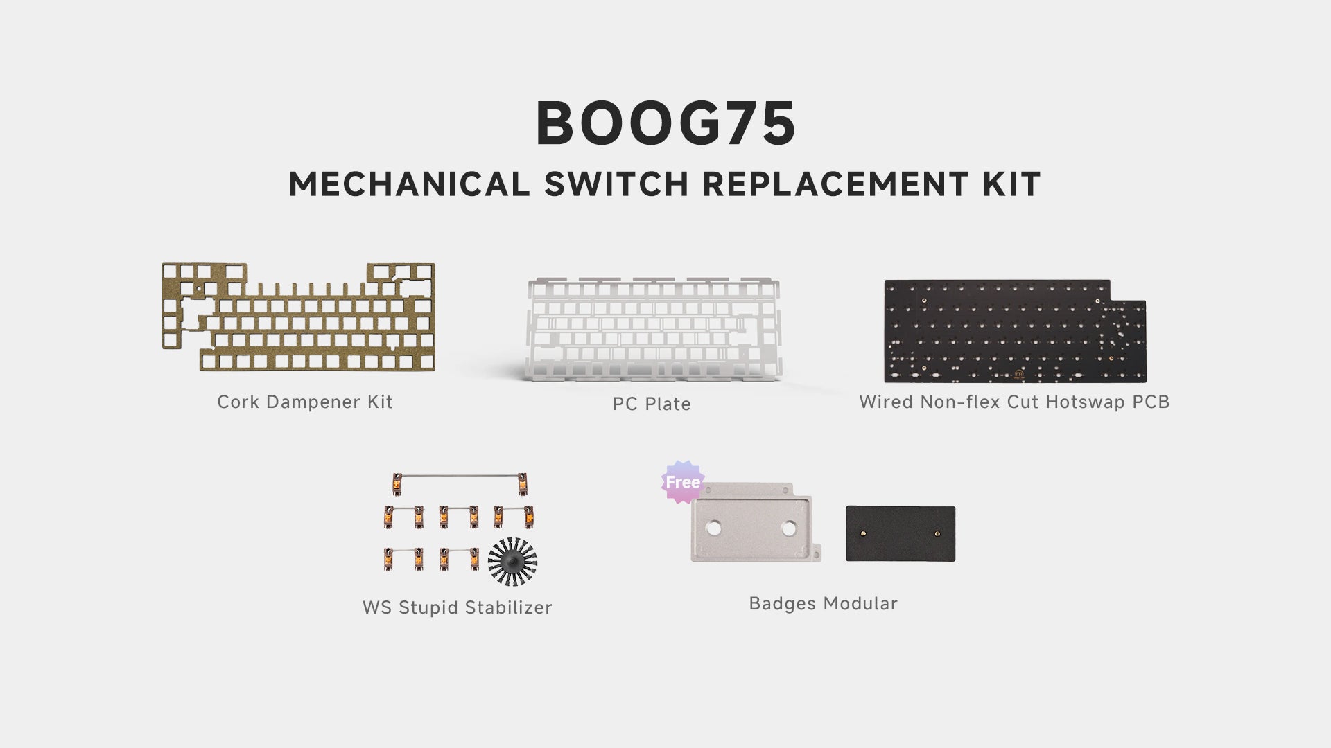Boog75 Mechanical Switch Replacement Kit