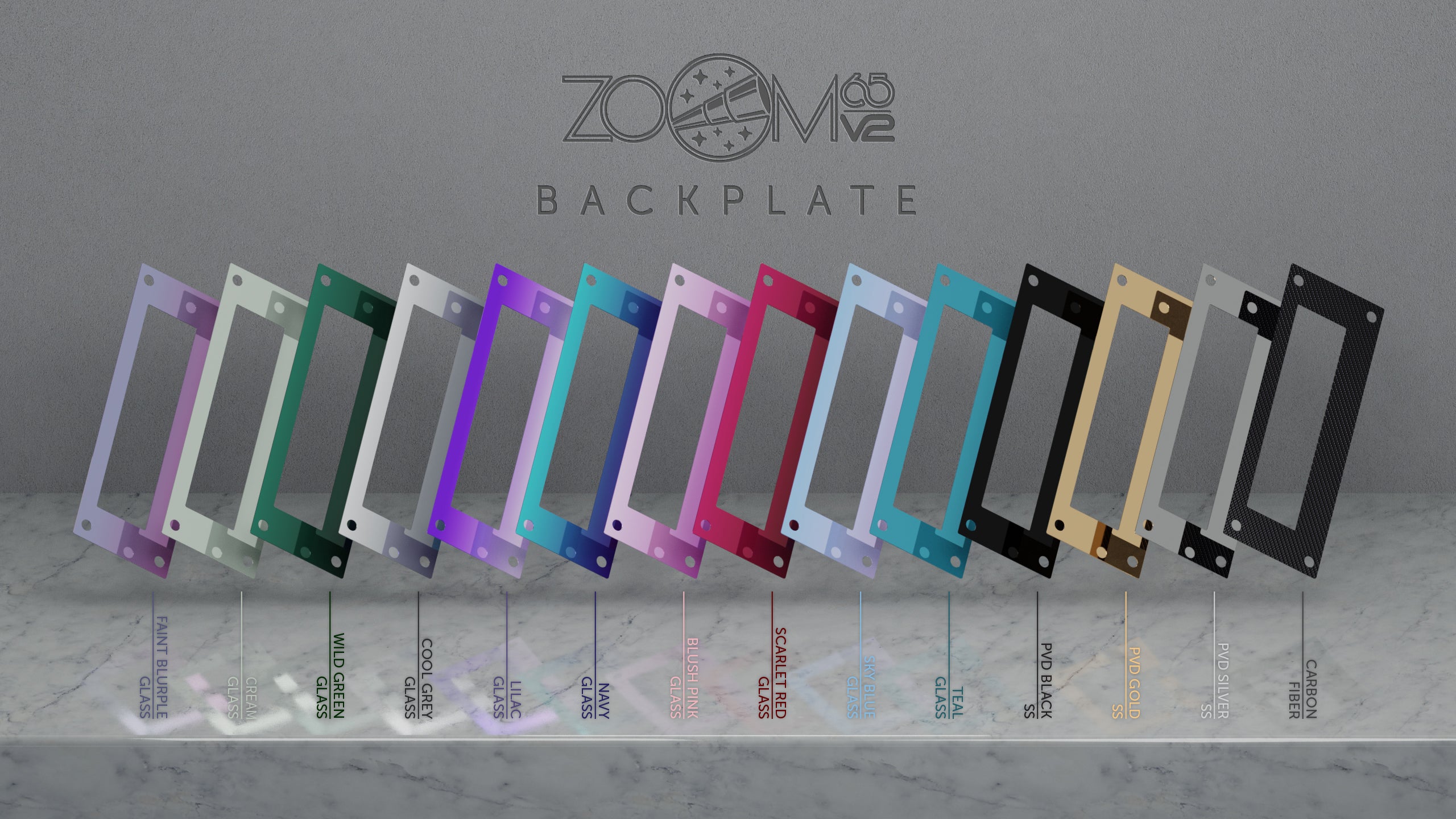 ZOOM65 V2 추가 백 플레이트 키트