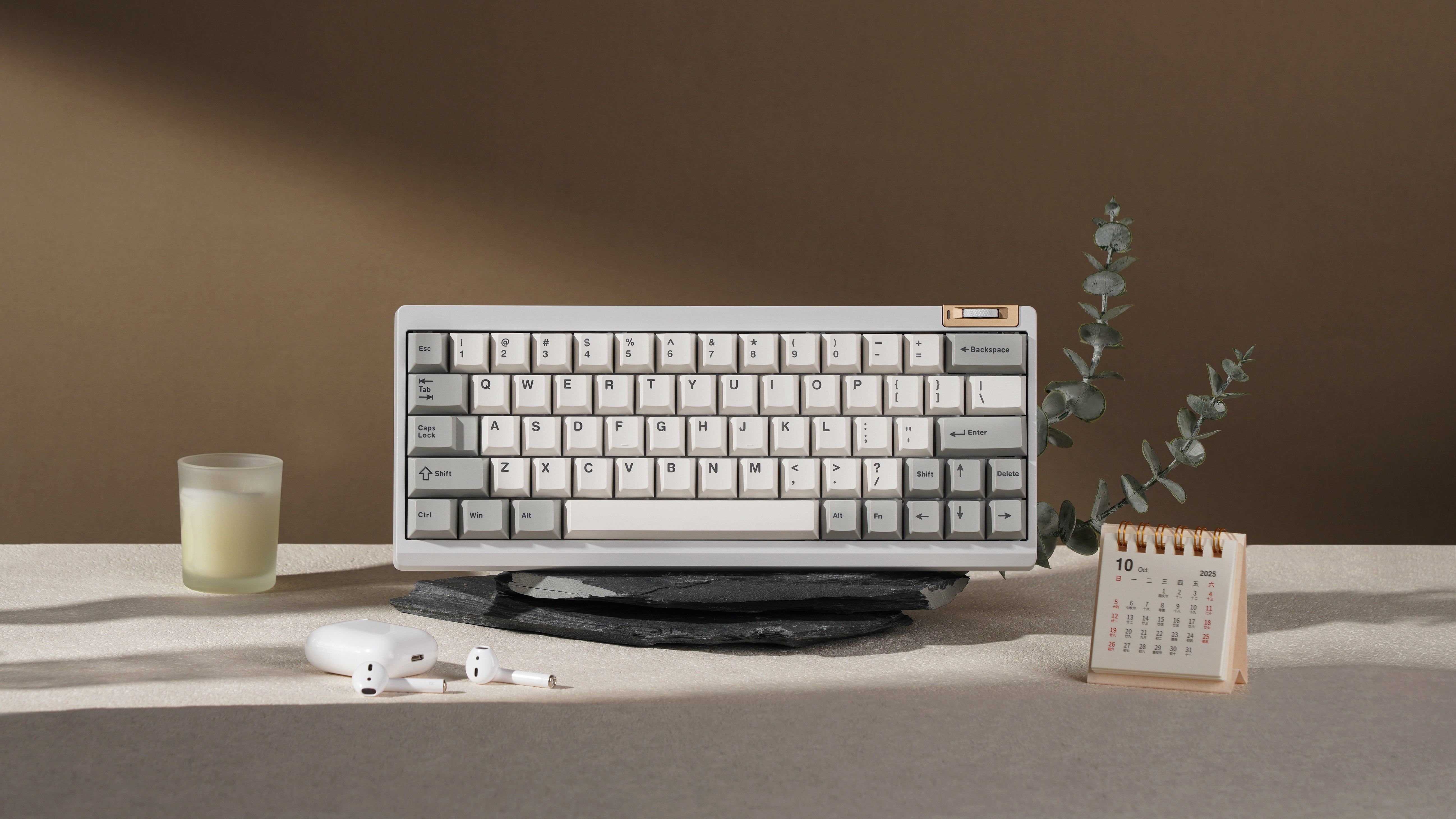 キーボード Meletrix Zoom64 Case Kit Moonstone White In Stock]Zoom64 Moonstone White