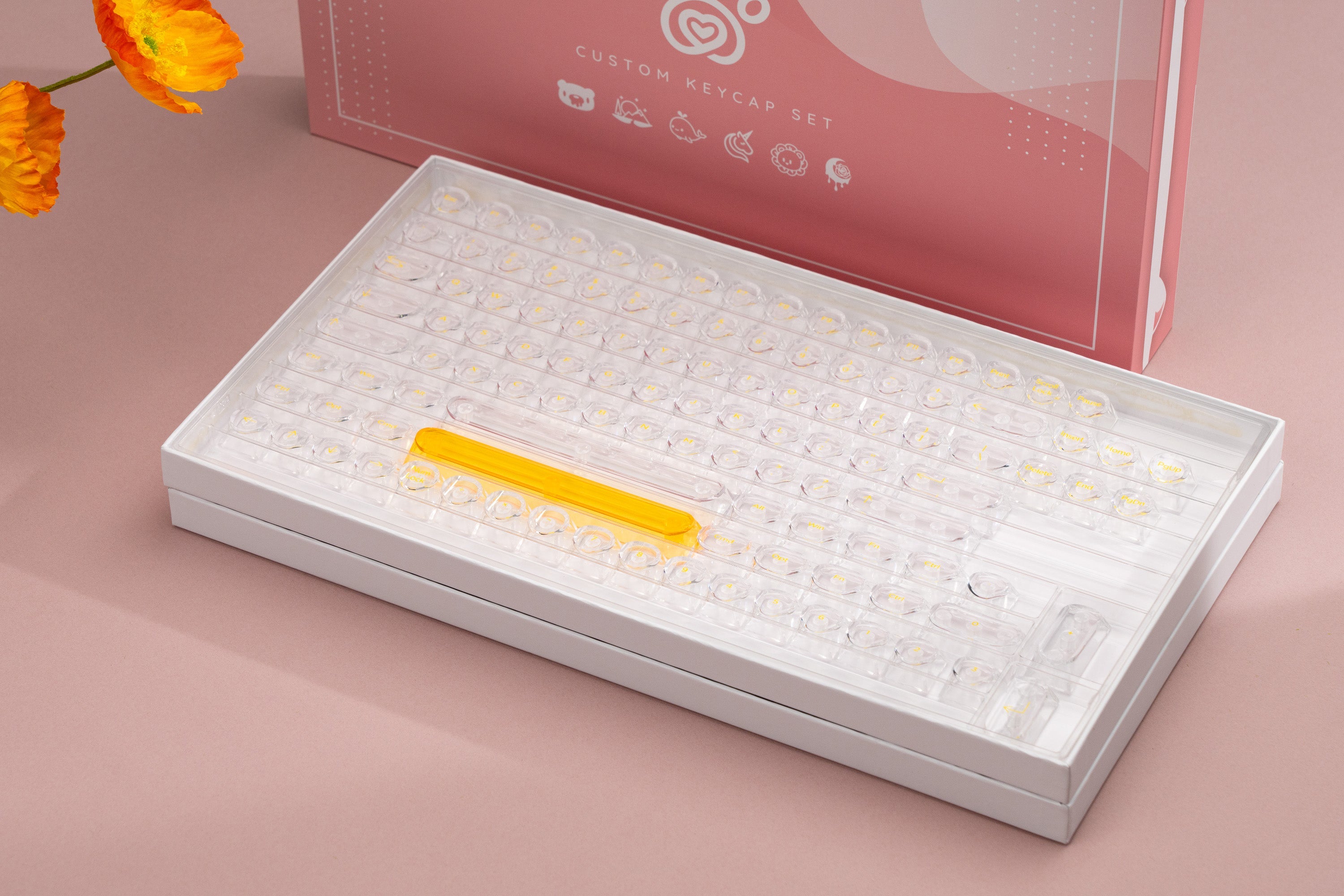 Glazed Yellow Keycaps-DDA