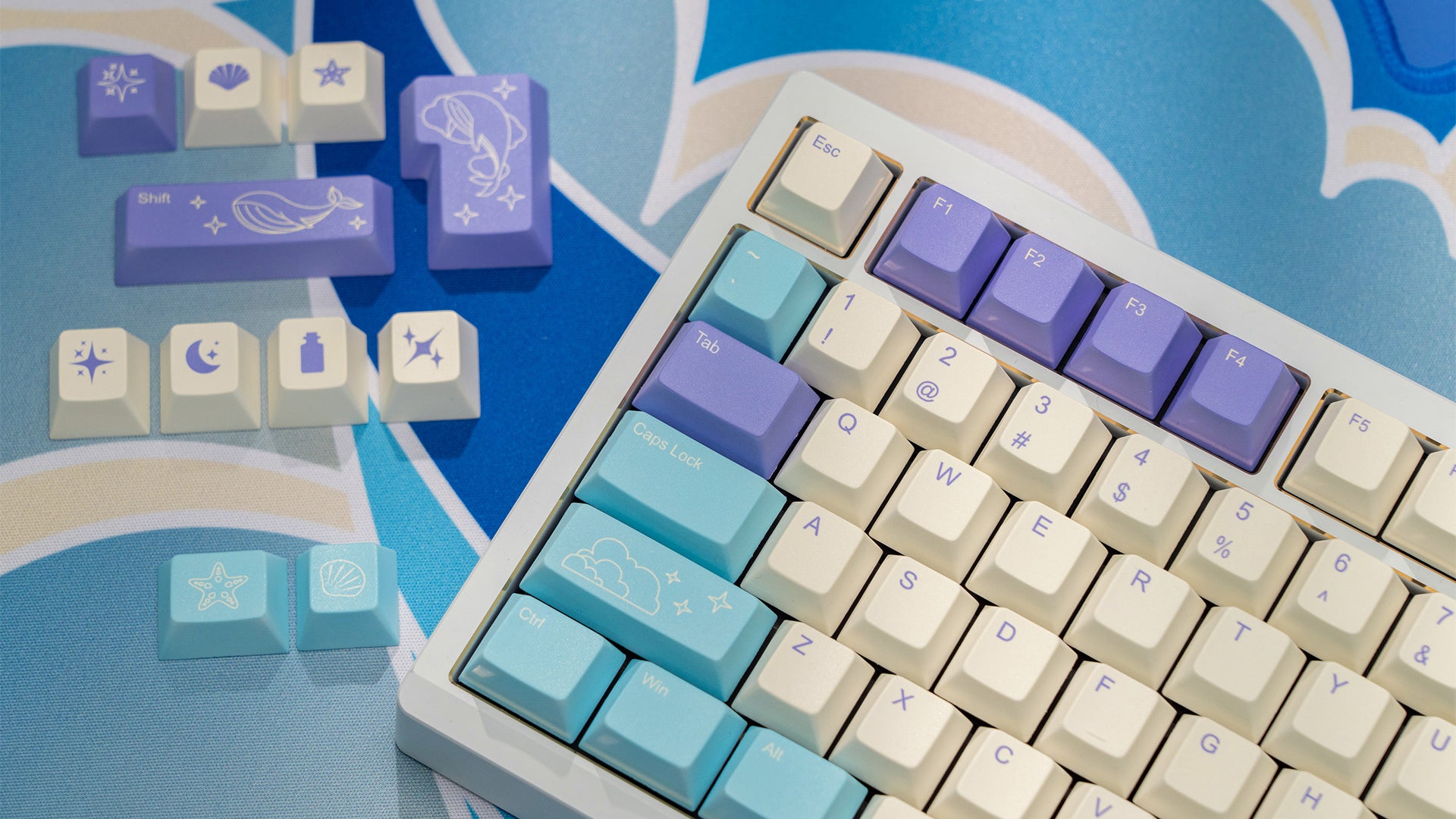 Whale Keycap Set