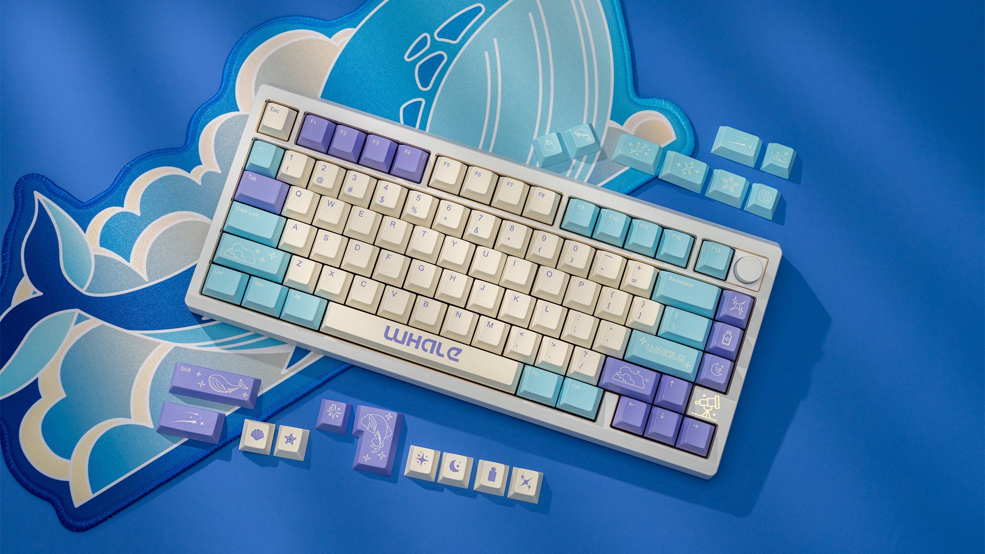 Whale Keycap Set